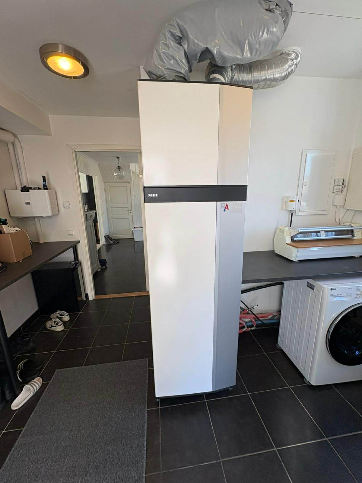 Frånluftsvärmepump installation